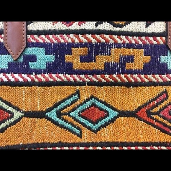 YUN ART Handbag Handmade Leather And Wool - Picture 2 of 4